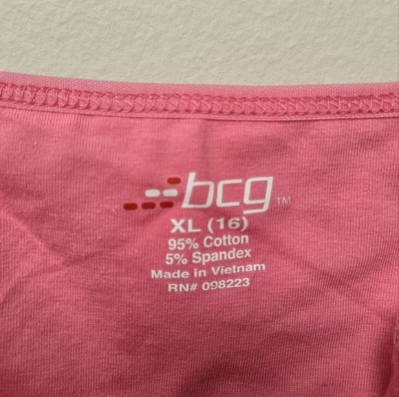 BCG Butterfly Cami Tank Top Pink XL (16) - Picture 4 of 5